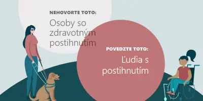 Podpora ľudí s postihnutím green modern-color-block