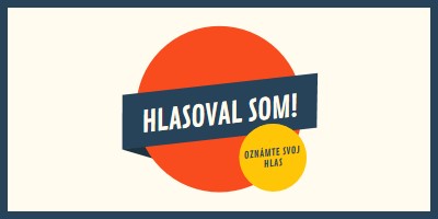 Hlasoval som! red vintage-retro