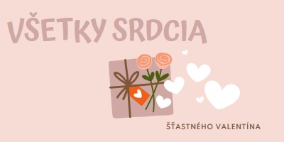 Všetky srdcia pink whimsical-color-block