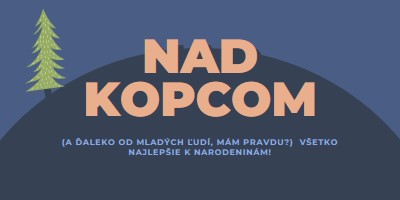 Nad kopcom blue modern-bold