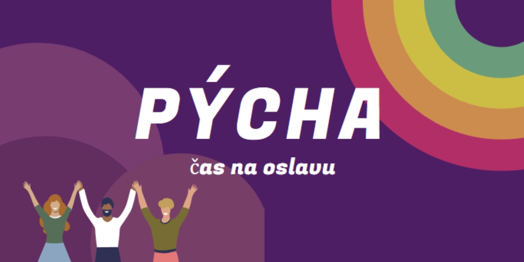Oslava pýchy purple modern-bold