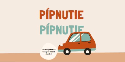 Pípnutie! orange whimsical-color-block