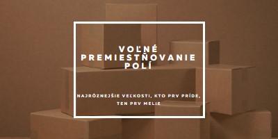 Voľné premiestňovanie polí brown modern-simple