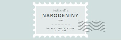 Nádherné narodeniny blue modern-simple