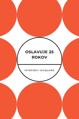 Oslavuje 25 rokov orange modern-geometric-&-linear