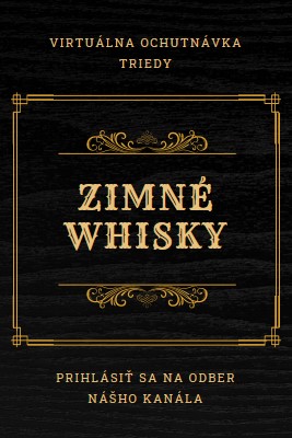 Zimné whisky black vintage-retro