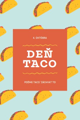 Deň Taco orange organic-simple