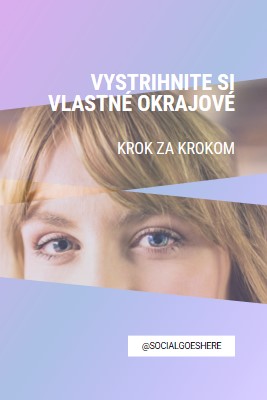 Vystrihnite si vlastné okraje purple modern-bold