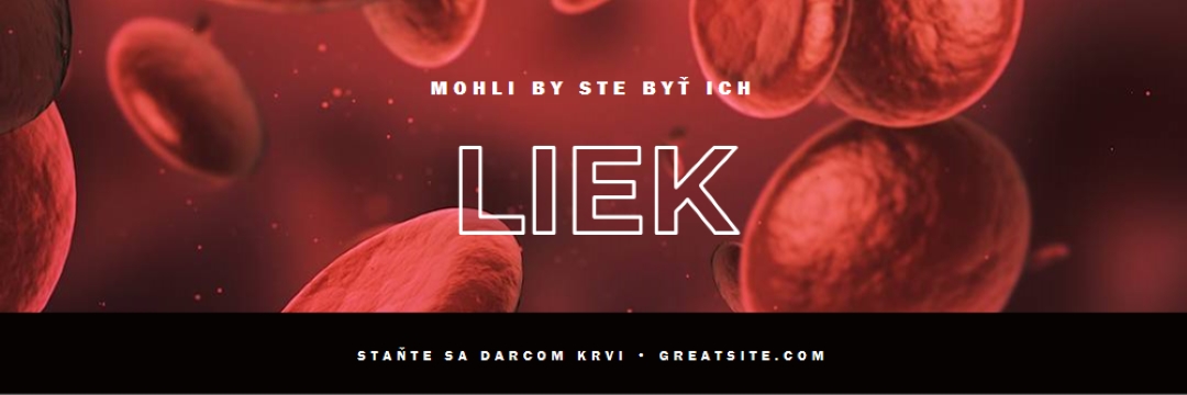 Staňte sa darcom krvi red modern-simple