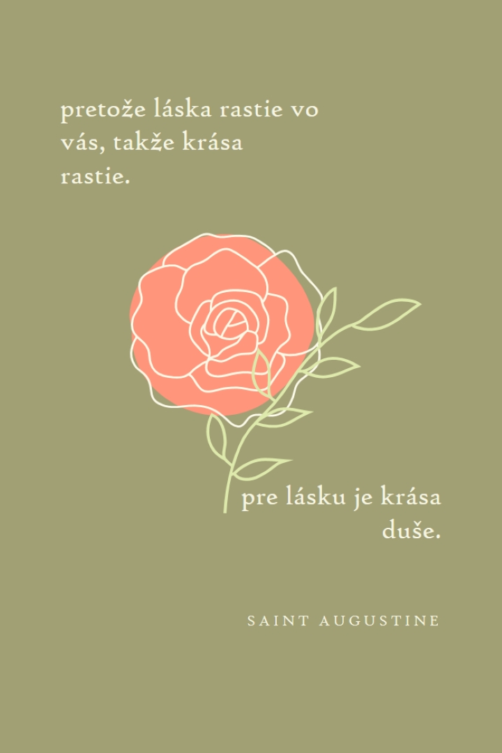 Láska rastie tu green organic-simple