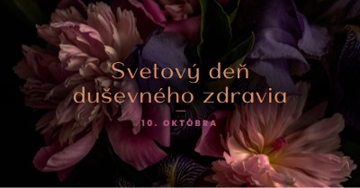 Ochrana duševného zdravia purple modern-simple