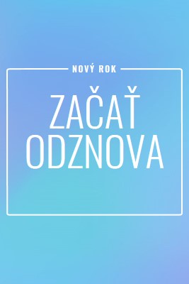 Nový začiatok blue modern-bold