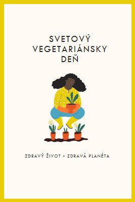 Je svetový vegetariánsky deň white modern-simple