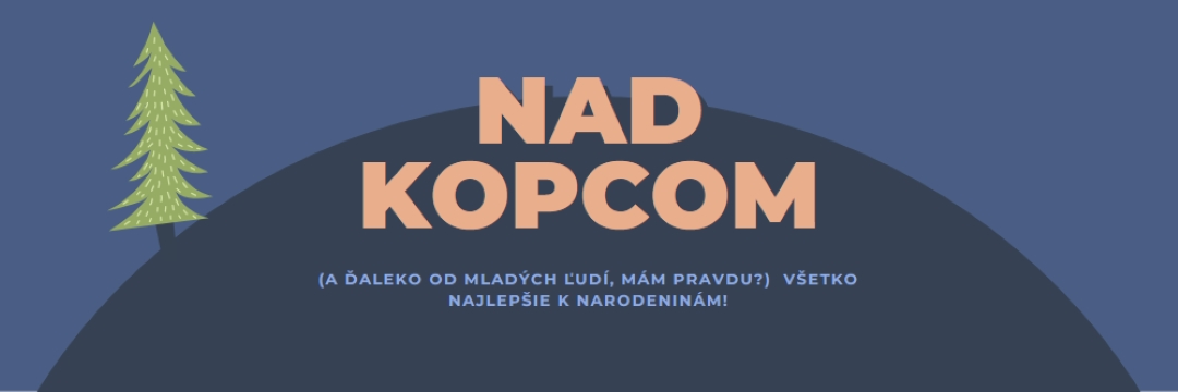 Nad kopcom blue modern-bold