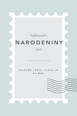 Nádherné narodeniny blue modern-simple