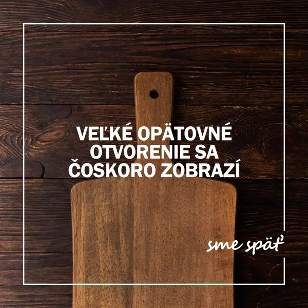 Sme späť brown modern-simple