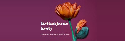 Čerstvé kvety purple modern-simple