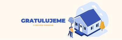 Blahoželáme majiteľovi domu white modern-color-block