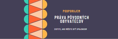 Podpora práv pôvodných obyvateľov blue modern-color-block