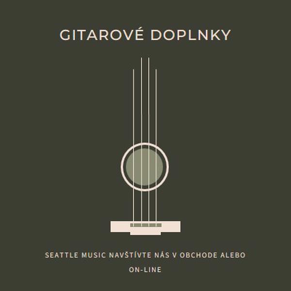 Gitarové doplnky brown modern-simple