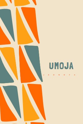 Oslavuje Umoja brown whimsical-color-block