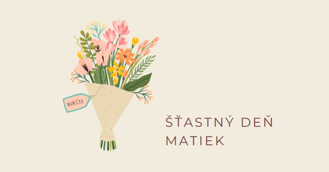 Deň kytice gray organic-simple