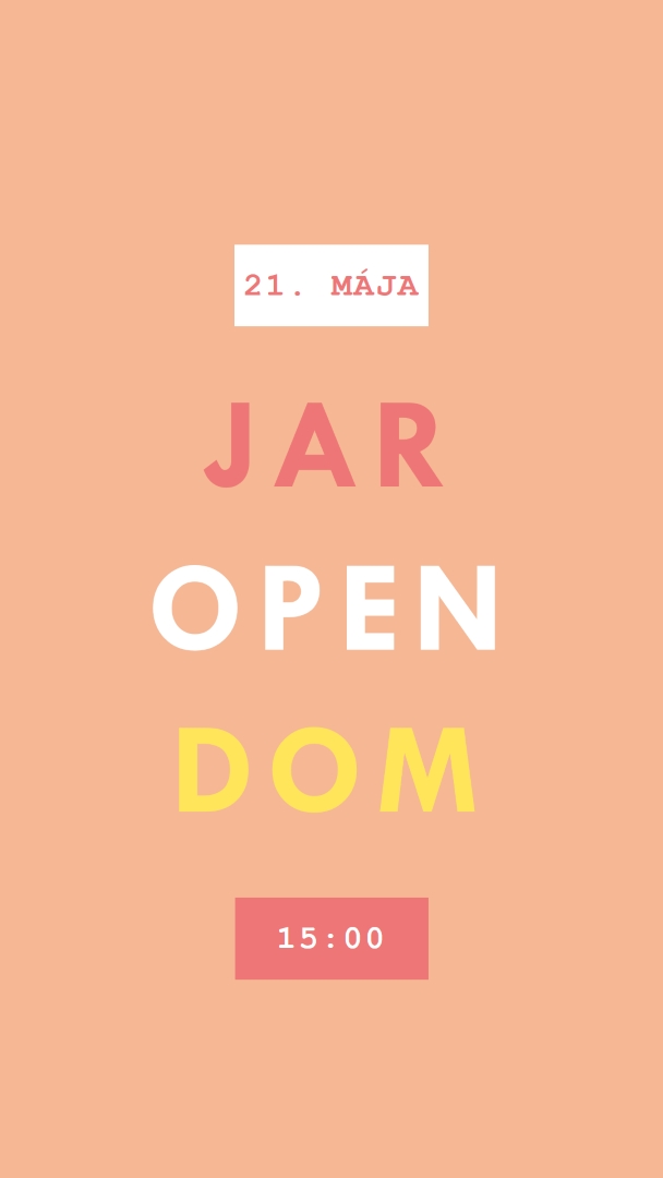 Jarné pastelové orange modern-simple