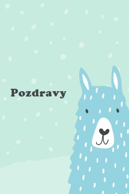 Pozdravy green whimsical-color-block