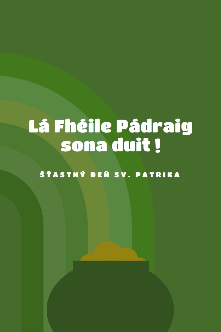 Šťastný Deň svätého Patrika green vintage-retro