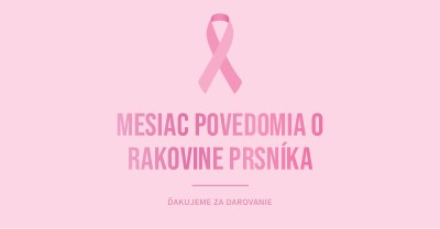 Rakovina prsníka Povedomie Mesiac pink modern-simple