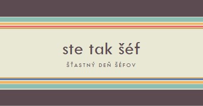 Si taký skvelý šéf. brown vintage-retro