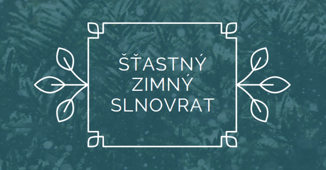 Zimný slnovrat green modern-simple