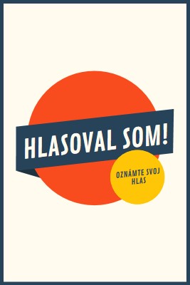 Hlasoval som! red vintage-retro