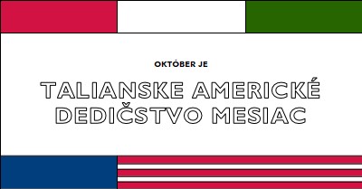 Talianske americké dedičstvo mesiac white vintage-retro