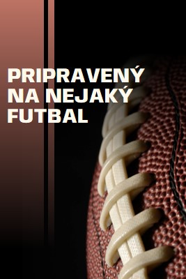 Pripravený na futbal brown modern-simple