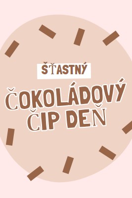 Šťastný čokoládový deň brown organic-simple