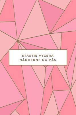 Šťastné výnosy pink modern-simple