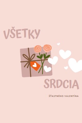 Všetky srdcia pink whimsical-color-block