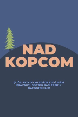 Nad kopcom blue modern-bold