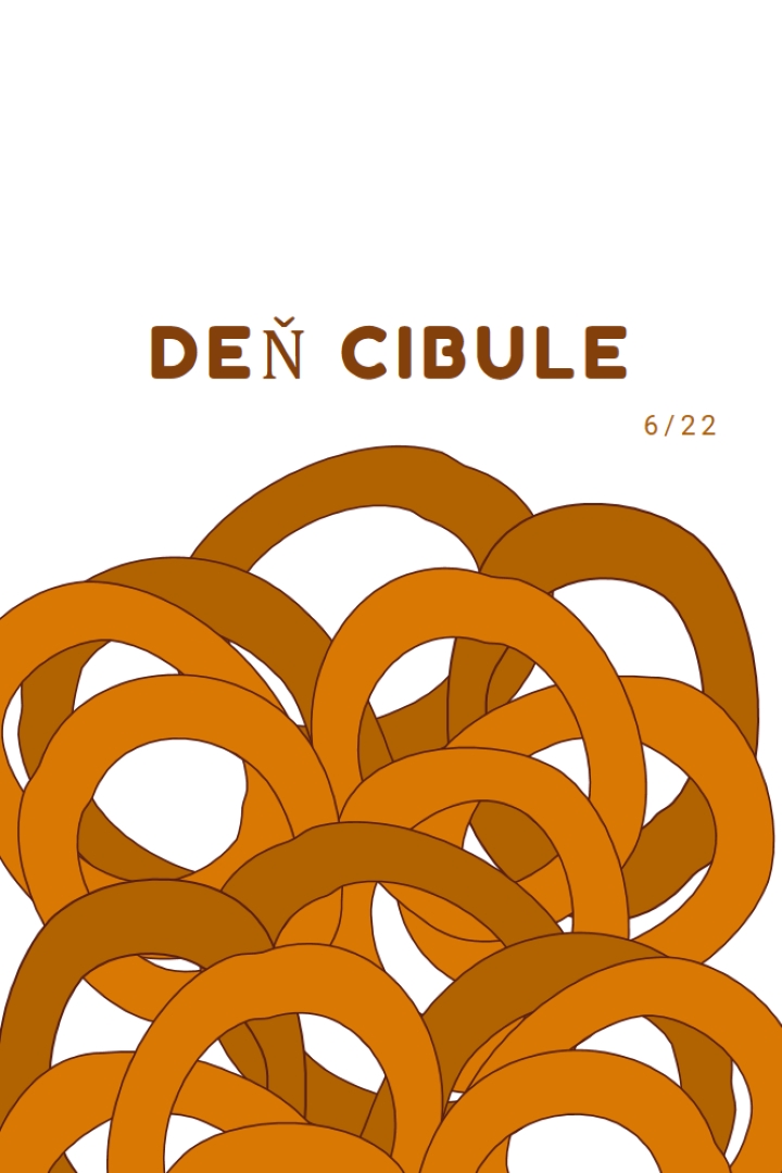 Kruhy desiatok orange whimsical-line