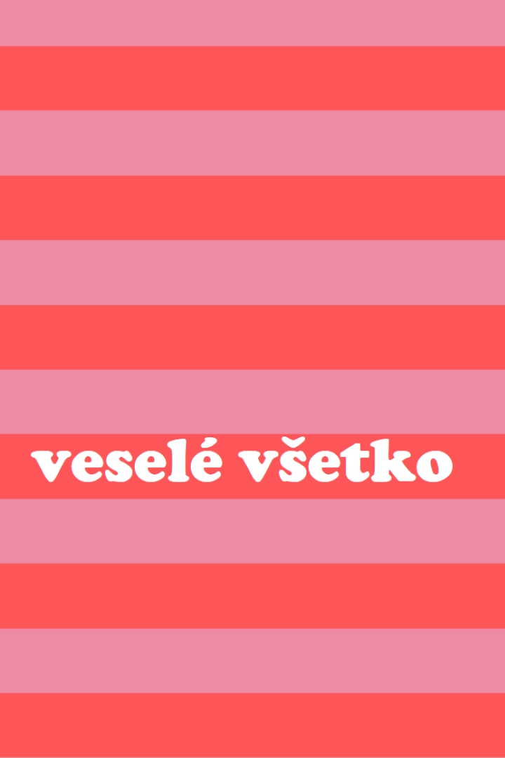 Všetko je veselé pink modern-bold