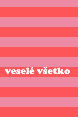 Všetko je veselé pink modern-bold