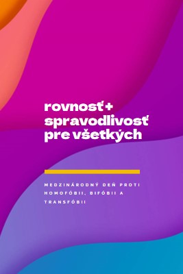 Česť Medzinárodný deň proti homofóbii purple modern-bold