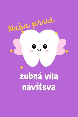 Prvá zubná víla návšteva purple whimsical-color-block