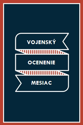 Oslavuje vojenské ocenenie mesiac blue modern-simple