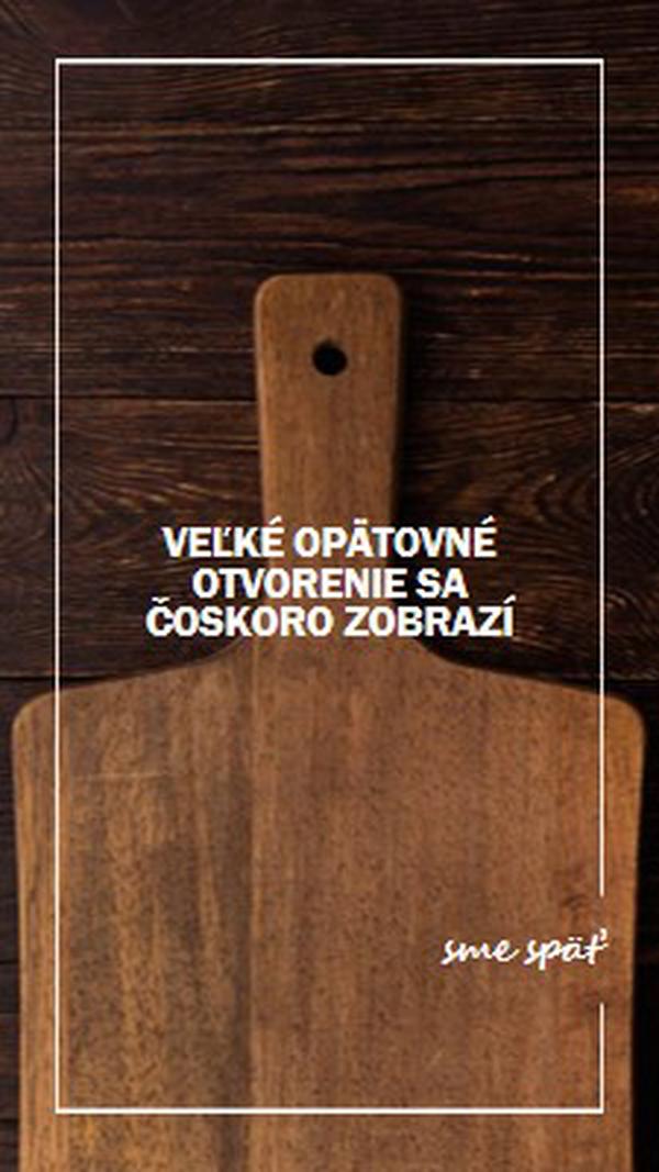 Sme späť brown modern-simple