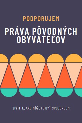 Podpora práv pôvodných obyvateľov blue modern-color-block