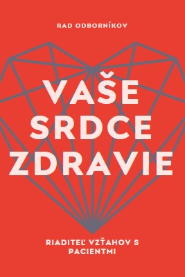 Vaše zdravie srdca red modern-bold