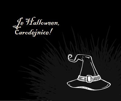 Je Halloween black whimsical-line