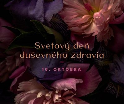 Ochrana duševného zdravia purple modern-simple